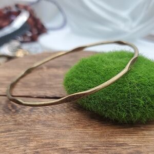 Hammered Gold Tone Bracelet B3424